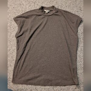 RW&Co Grey Mockneck Blouse